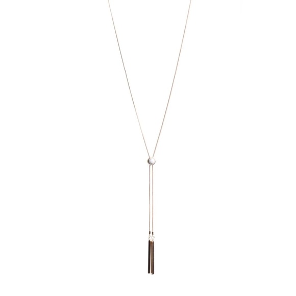 Romolo Jewelry - Romolo Howlite Bolo Slider Necklace